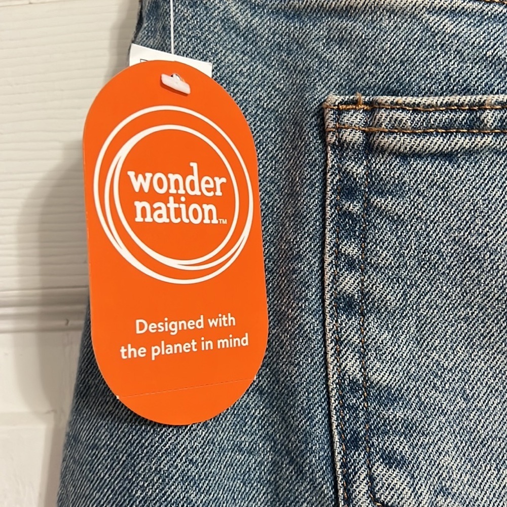 Boys Wonder Nation “Skate Fit” Blue Jeans Size 18 - Picture 6 of 12
